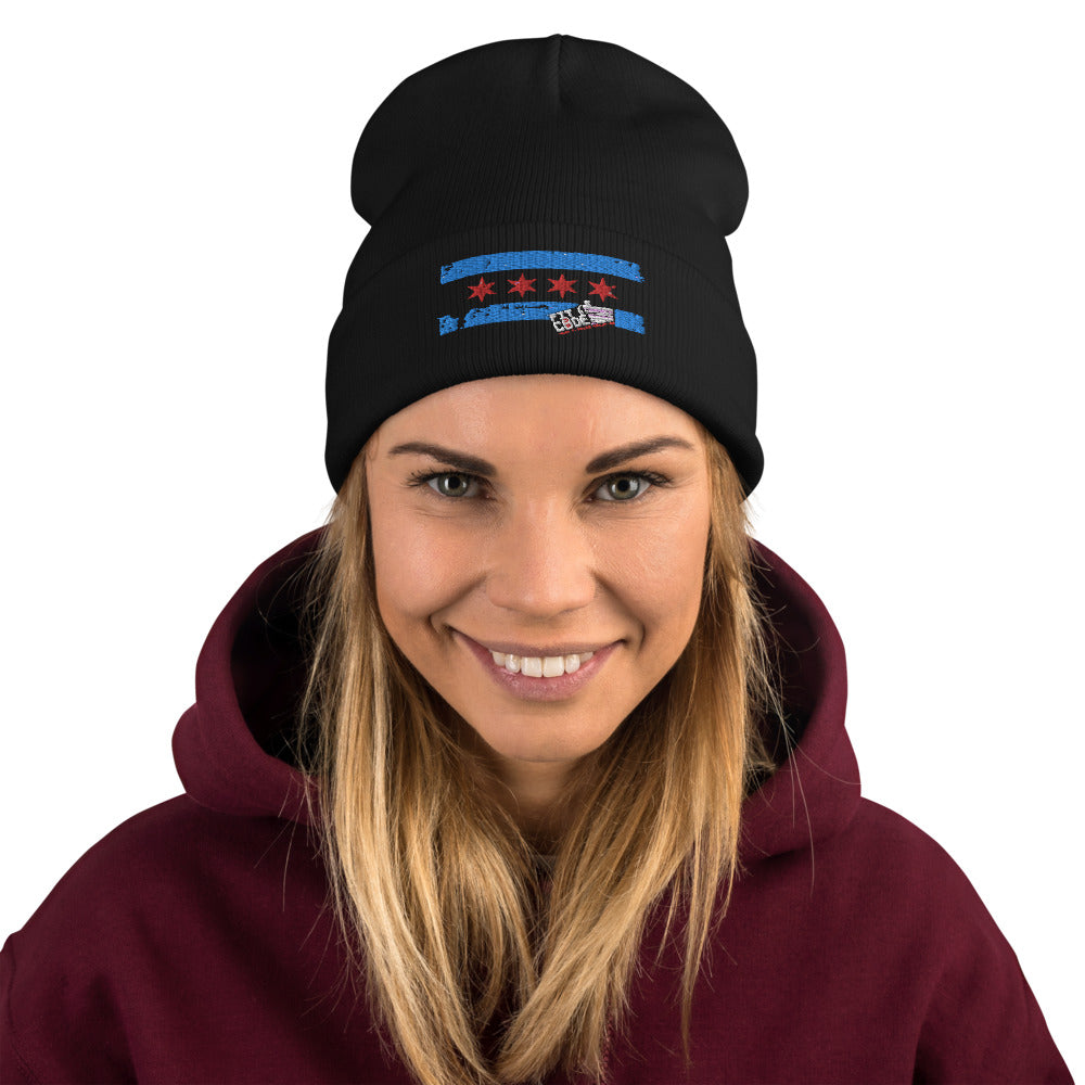 *Chicago Embroidered Beanie