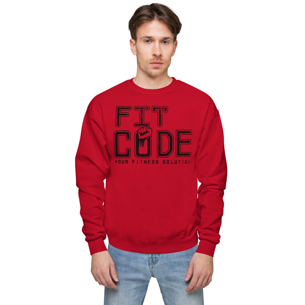 Fit Code Distressed Unisex fleece sweatshirt