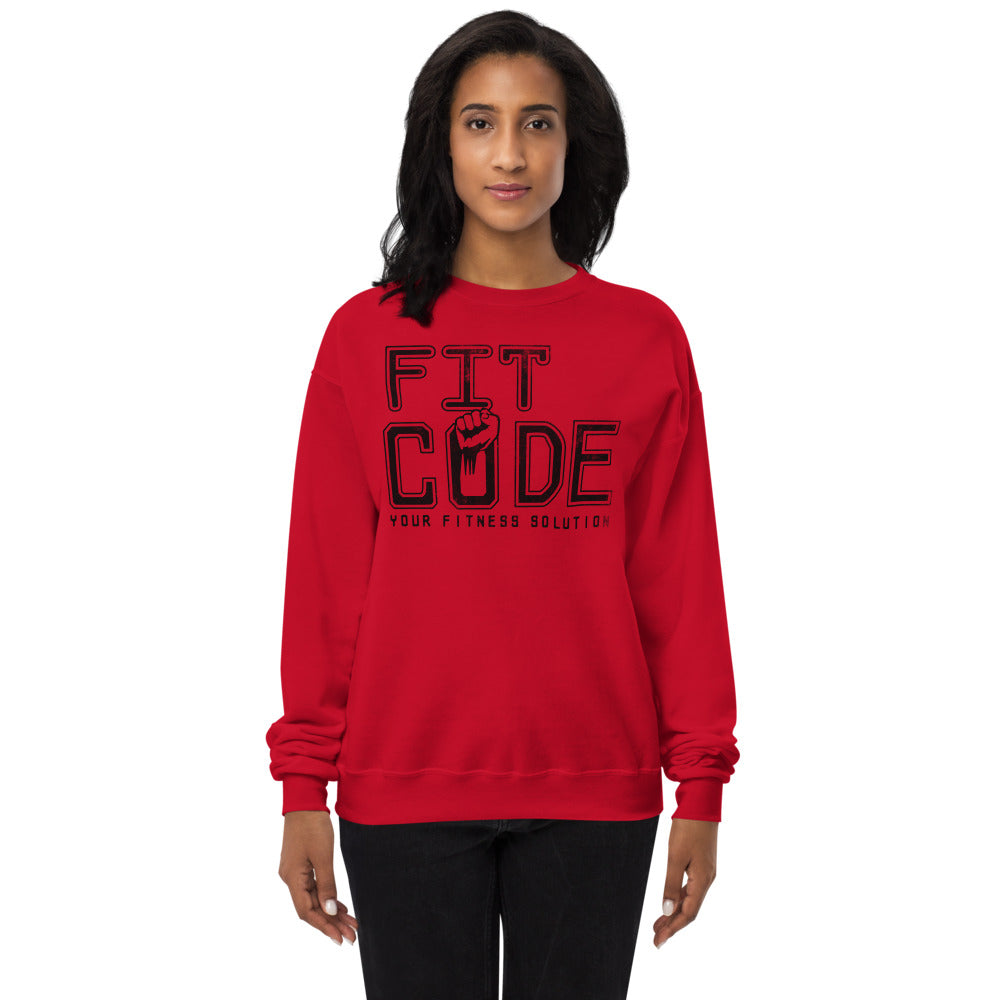 Fit Code Distressed Unisex fleece sweatshirt
