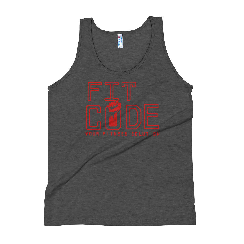 Fit Code distressed Unisex Tank Top